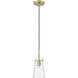 Kira 1 Light 5 inch Modern Gold Pendant Ceiling Light