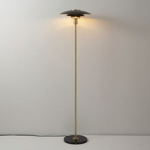 Rancho Mirage 61 inch 23.00 watt Matte Black and Weathered Brass Floor Lamp Portable Light