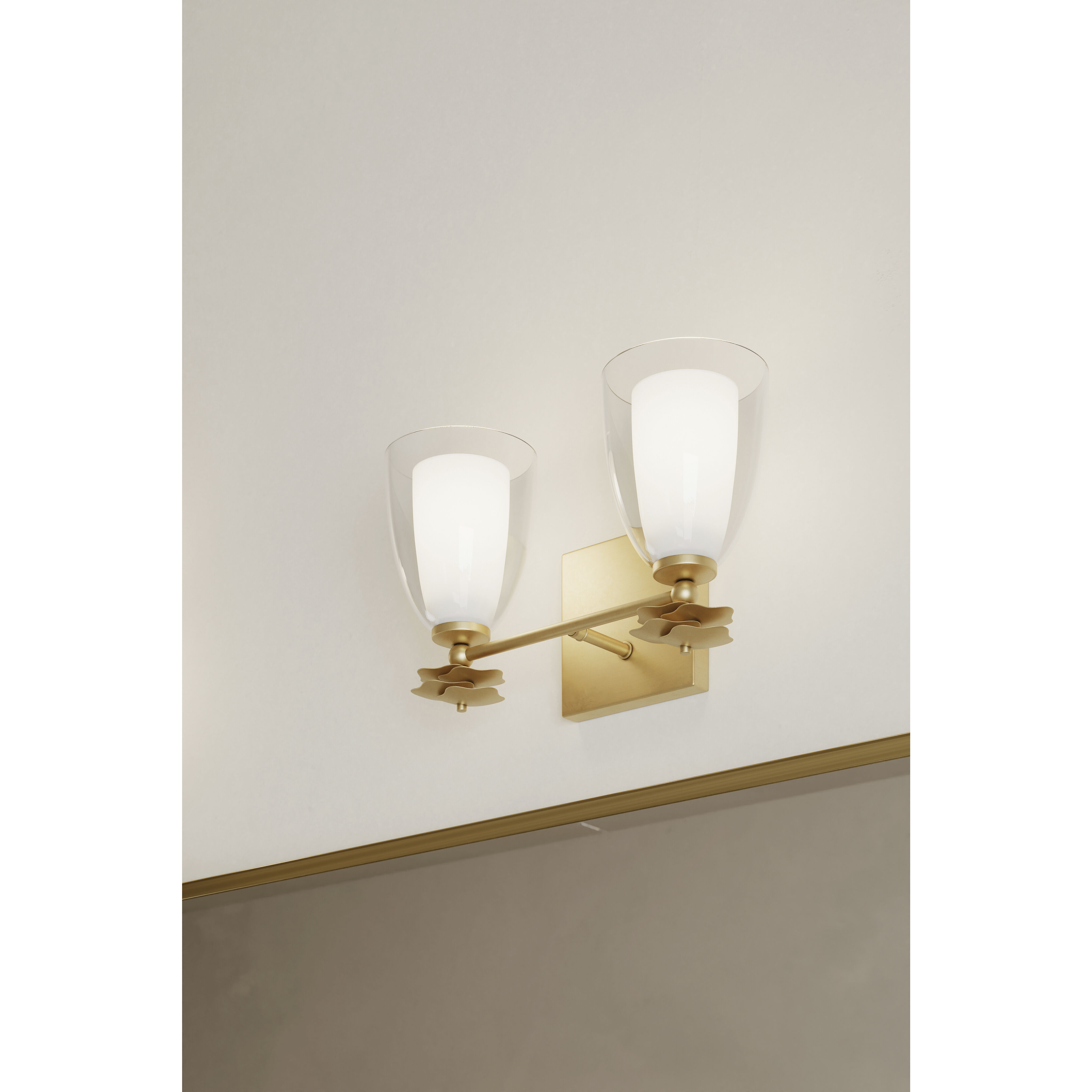Elowen 2 Light 13.25 inch Legacy Brass Vanity Wall Light
