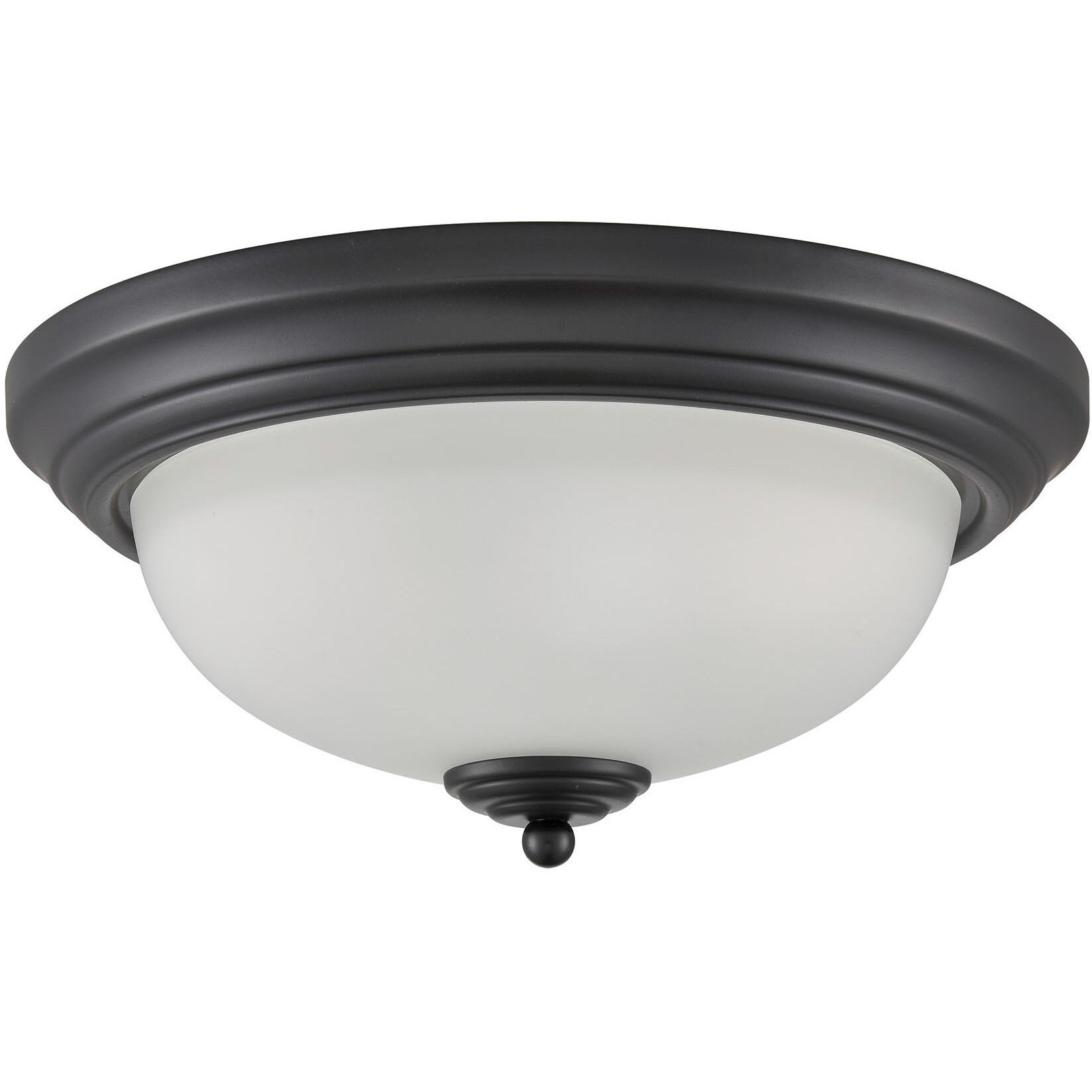 Helena 2 Light 13 inch Black Flush Mount Ceiling Light