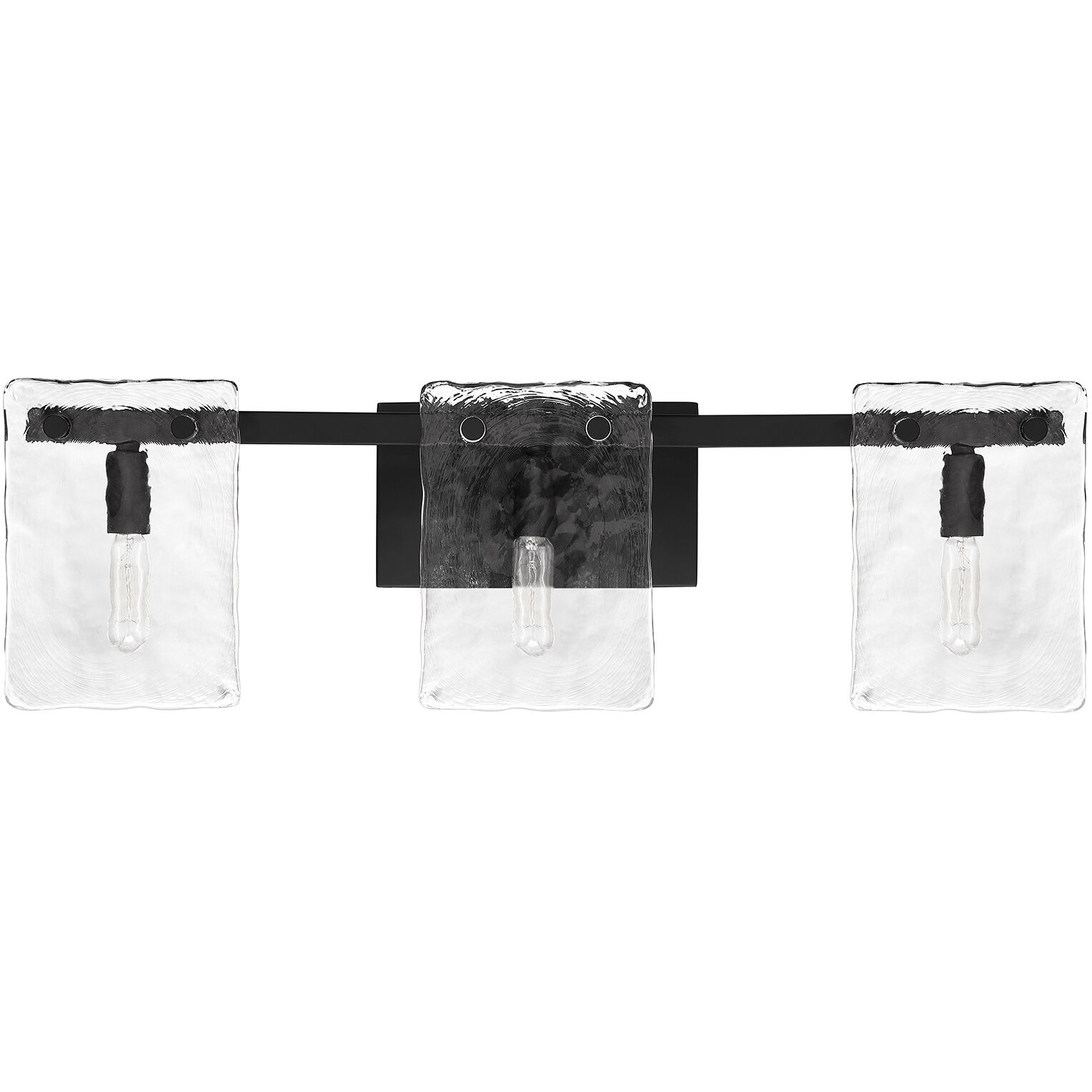 Genry 3 Light 25 inch Black Bathroom Vanity Light Wall Light