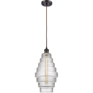 Ballston Cascade LED 8 inch Oil Rubbed Bronze Mini Pendant Ceiling Light
