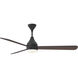 Streaming 60 inch Midnight Black Indoor/Outdoor Smart Ceiling Fan