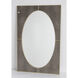 Cyprus 43 X 28 inch Gray Shagreen Wall Mirror