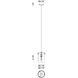 Zale 1 Light 6.88 inch Black Pendant Ceiling Light