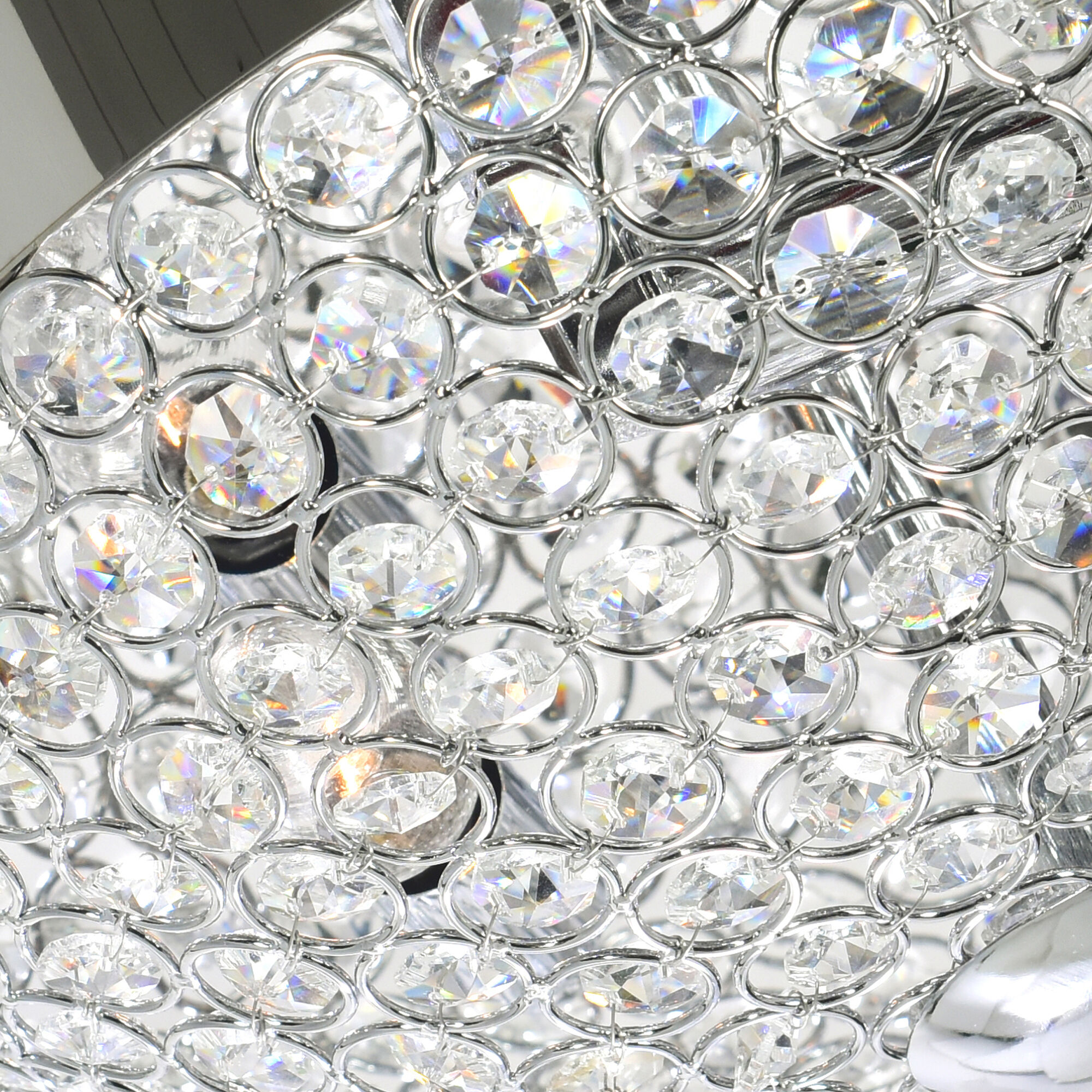 Globe 4 Light 16 inch Chrome Bowl Flush Mount Ceiling Light