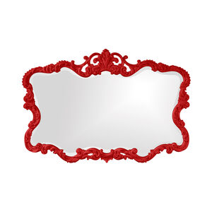 Talida 38 X 27 inch Glossy Red Wall Mirror