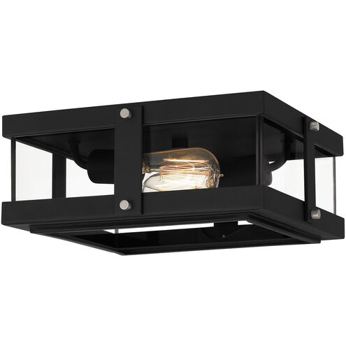 Beck 2 Light 12.75 inch Earth Black Flush Mount Ceiling Light