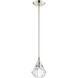 Brussels 1 Light 7 inch Polished Nickel Pendant Ceiling Light