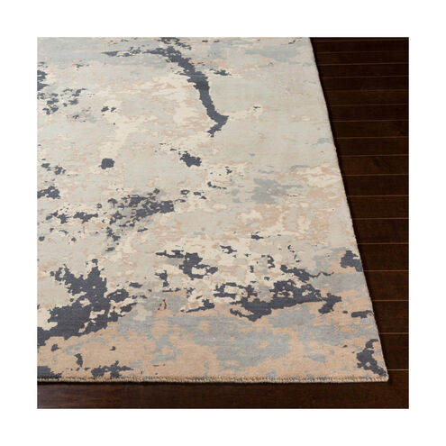 Stroudsburg 33 X 24 inch Ivory/Pale Blue/Light Gray/Taupe/Medium Gray/Camel Rugs, Wool and Nylon