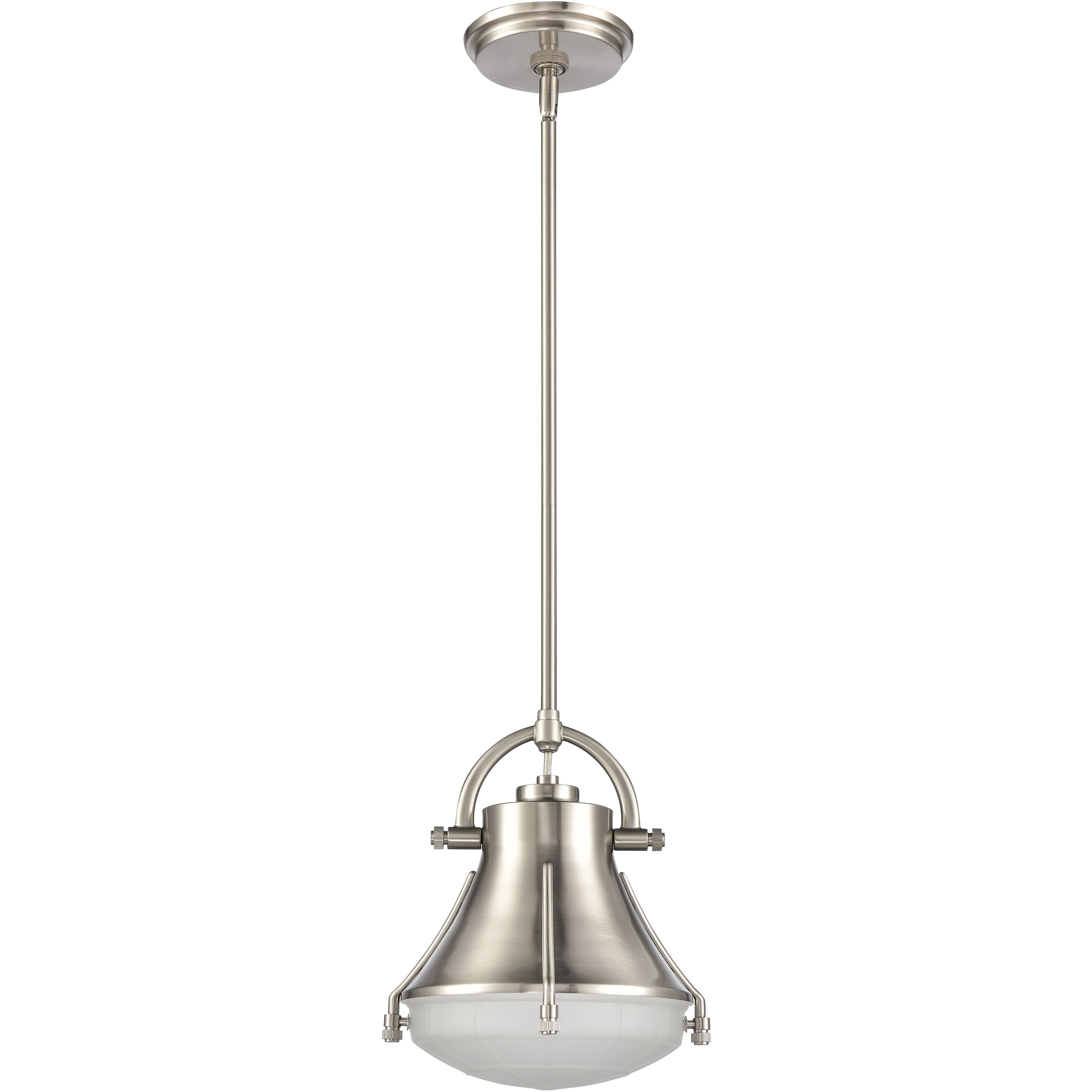 Urbanite 1 Light 9 inch Satin Nickel Mini Pendant Ceiling Light