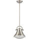 Urbanite 1 Light 9 inch Satin Nickel Mini Pendant Ceiling Light