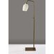 Clara 58 inch 40.00 watt Antique Brass Floor Lamp Portable Light