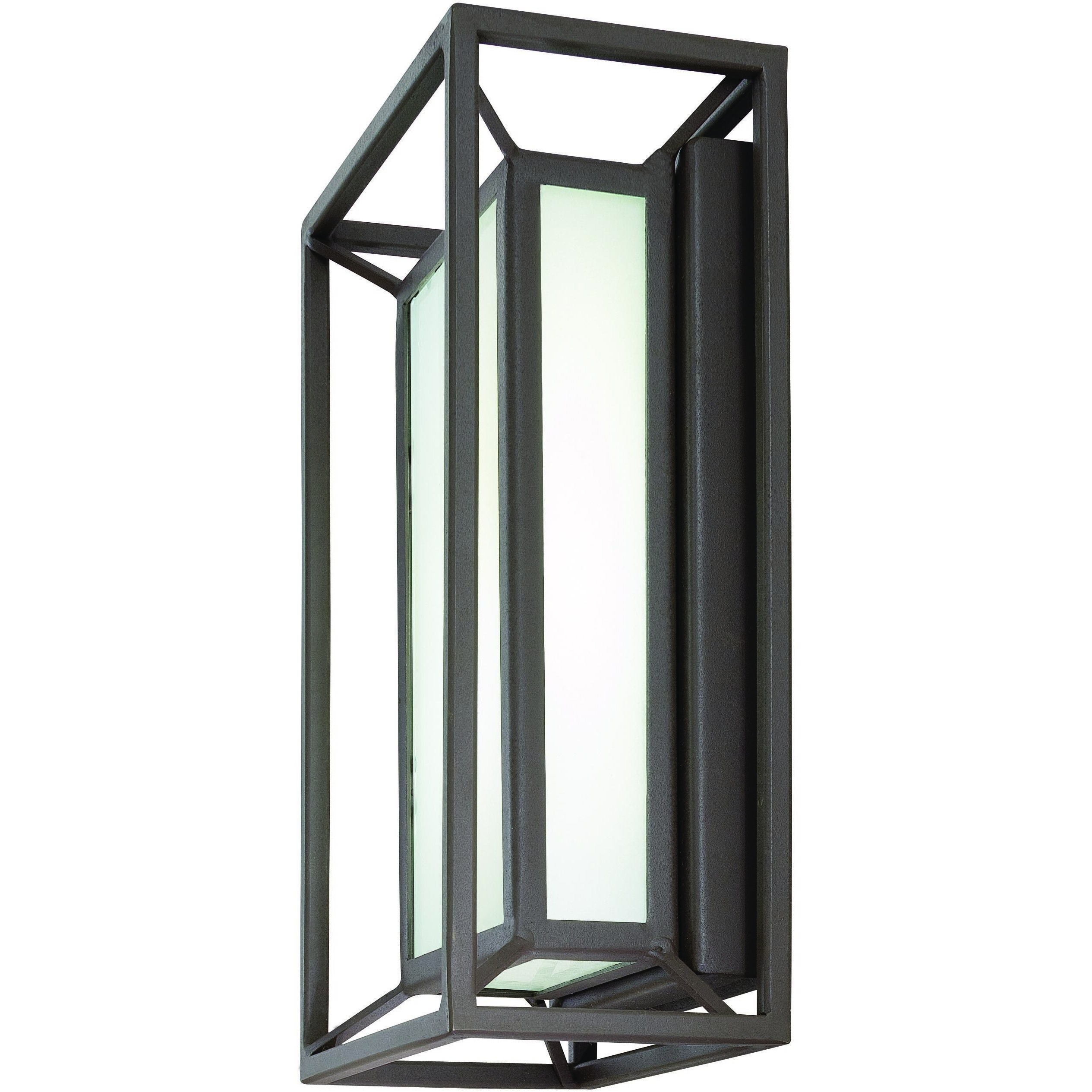 Outline LED 10.5 inch Sand Bronze Pocket Lantern, Outdoor