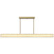 Divinely LED 60 inch Celeste Brass Island Light Ceiling Light