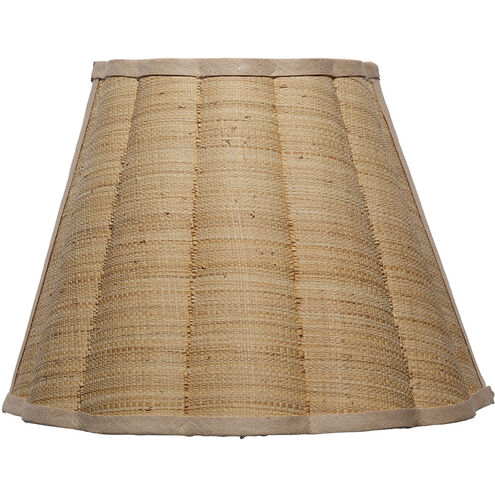 Scalloped Wall Sconce Wall Light in Natural Raffia