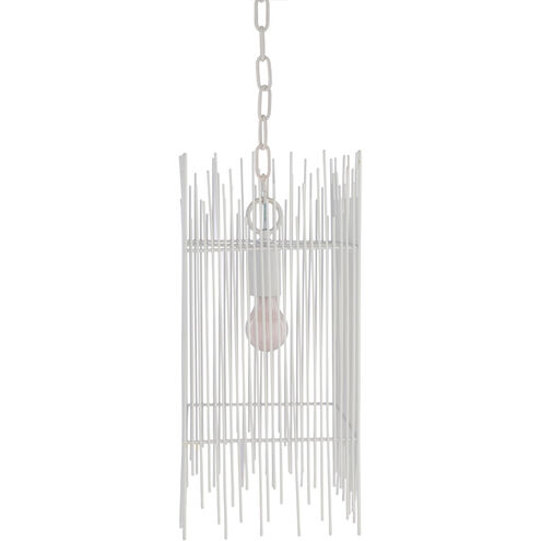 Natasha 1 Light 9 inch White Pendant Ceiling Light