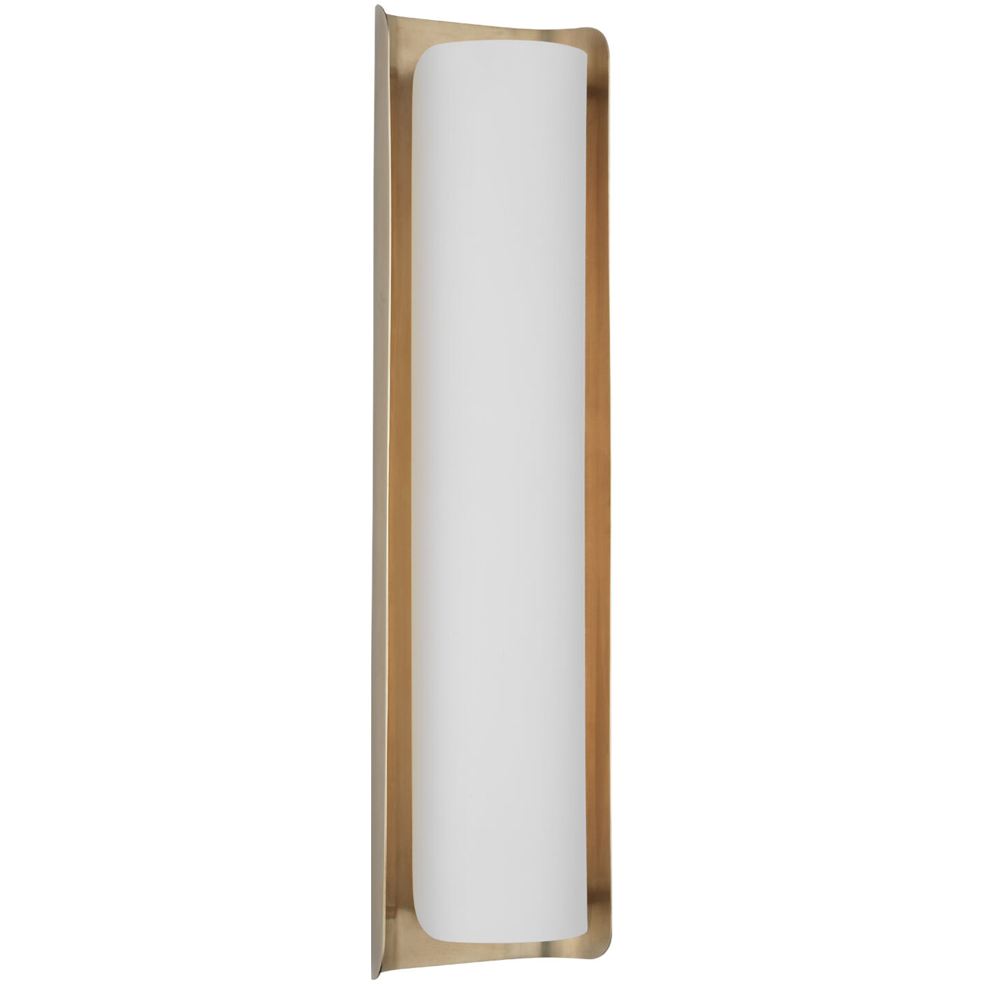 Windsor Smith Penumbra LED 6 inch Hand-Rubbed Antique Brass and White Sconce Wall Light