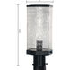 Polygon 1 Light 12.63 inch Matte Black Outdoor Post Light