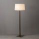 Taper 60 inch 23.00 watt Dark Walnut Wood and Weathered Brass Floor Lamp Portable Light