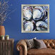 Salty Blue and Black and Red and Green Framed Art
