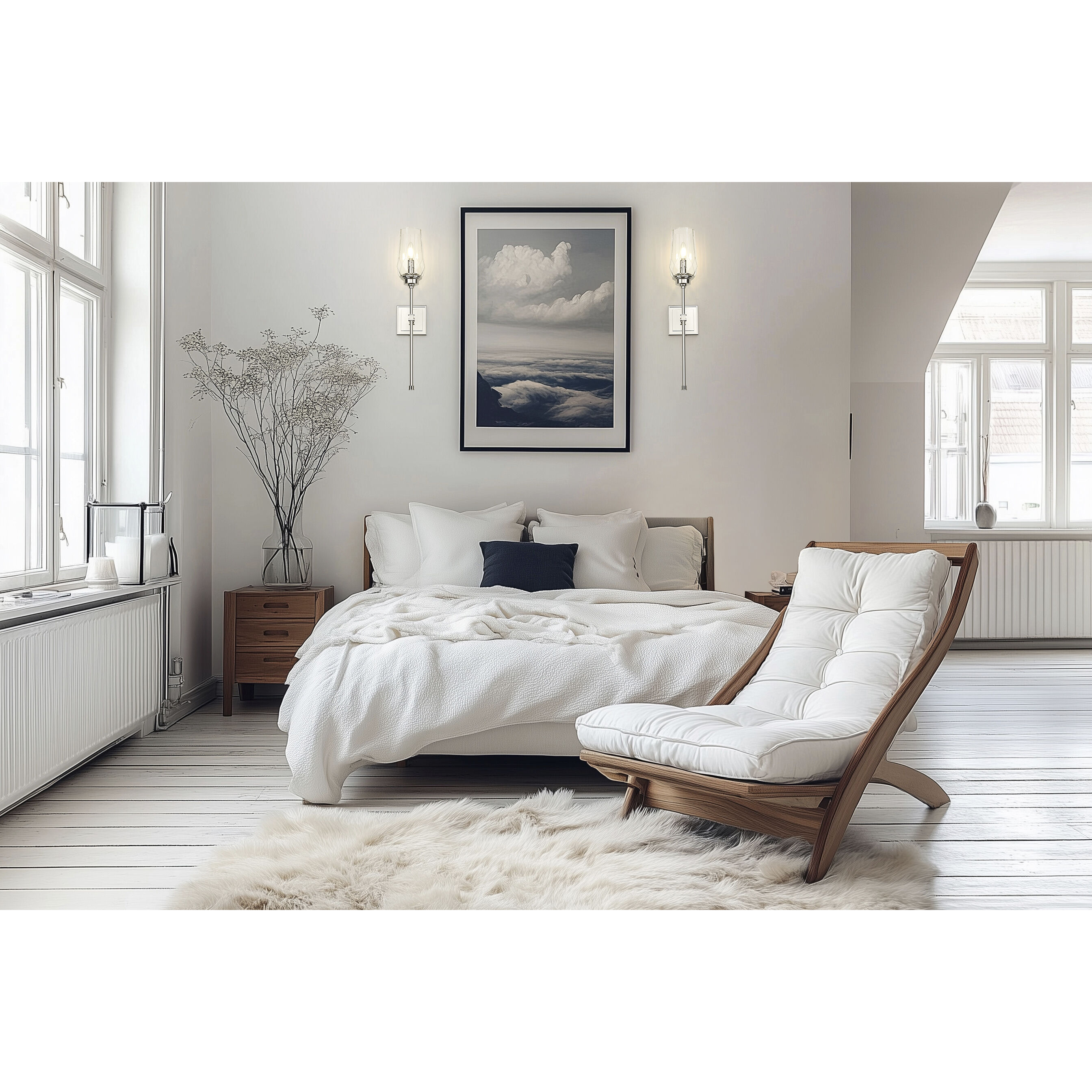 Cosmo Wall Sconce Wall Light in Polished Nickel