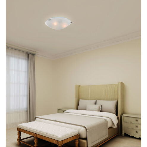 Oasis 3 Light 17 inch Brushed Nickel Semi-Flush Mount Ceiling Light