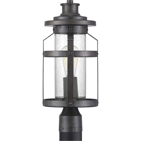 Haslett 1 Light 18 inch Antique Pewter Outdoor Post Lantern