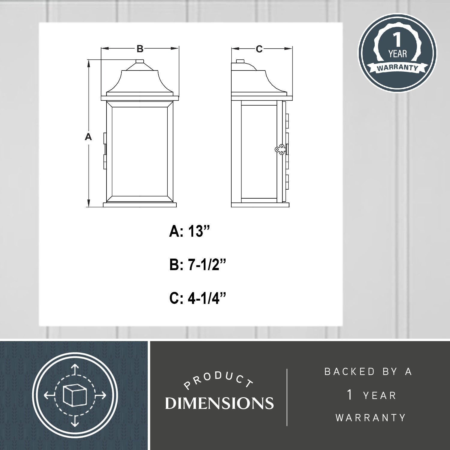 Bristol LED 13 inch Oil Burnished Bronze and Light Gold Outdoor Wall