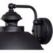 Harwich 1 Light 10 inch Textured Black Outdoor Wall