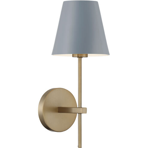 Xavier Sconce Wall Light in Vibrant Gold and Blue