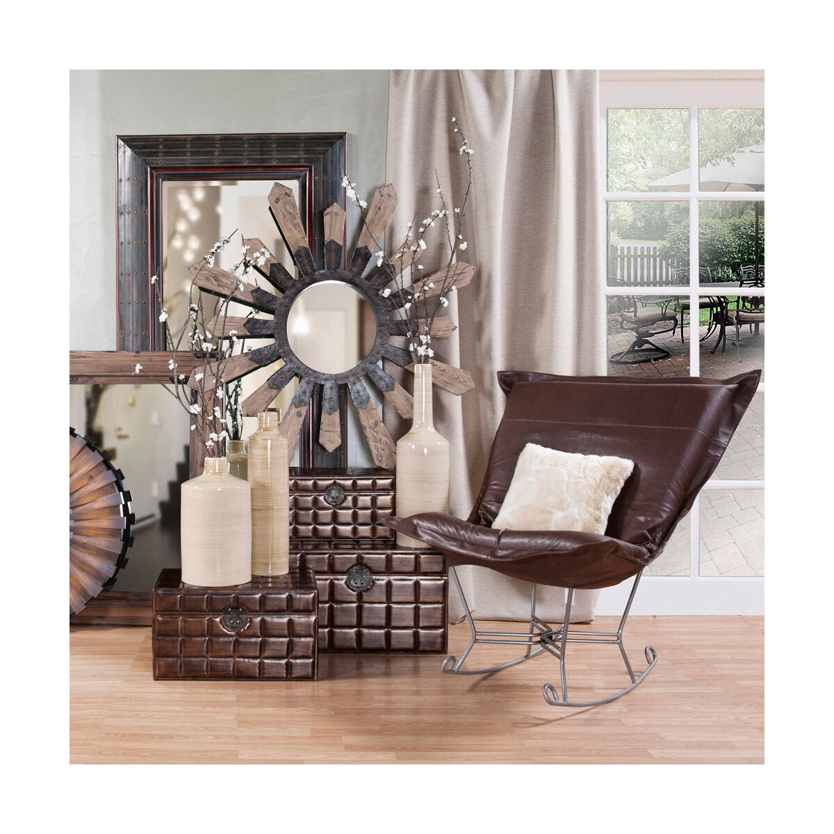 Scroll puff chair clearance