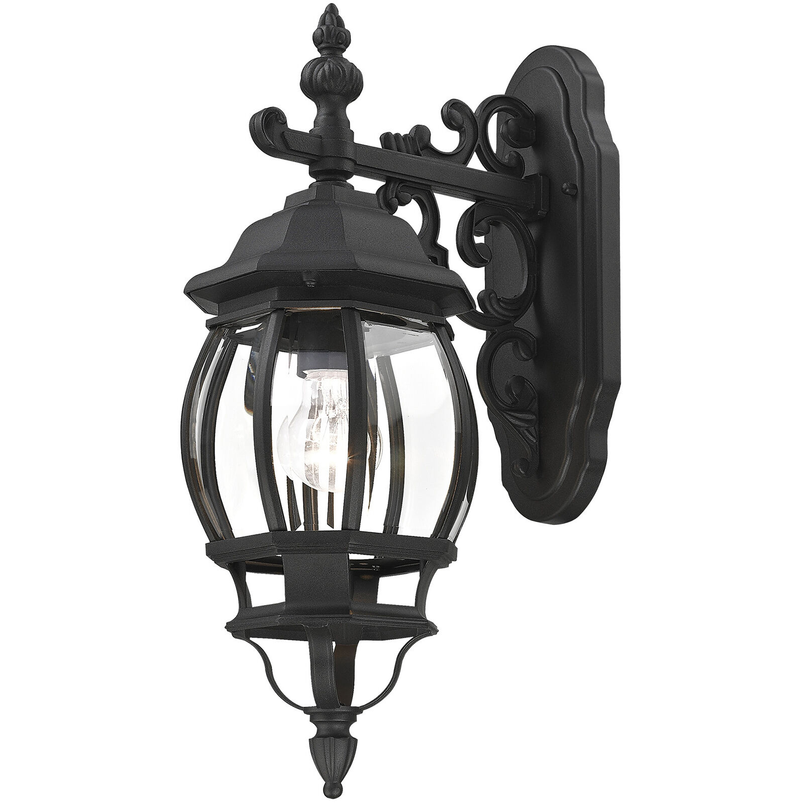 Frontenac 1 Light 19 inch Textured Black Outdoor  Wall Lantern