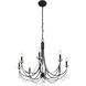 Brentwood 8 Light 32 inch Black Chandelier Ceiling Light