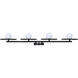Payton 4 Light 38.75 inch Black Vanity Light Wall Light