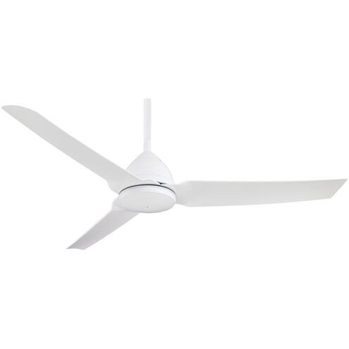 Java 54 inch Flat White Outdoor Ceiling Fan