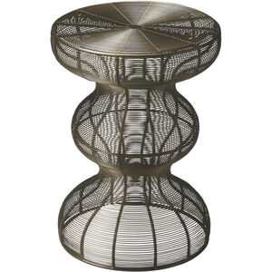 Industrial Chic Angeline Round Metal 18 X 13 inch Metalworks Accent Table