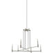 Kingston 6 Light 40 inch Polished Nickel Chandelier Ceiling Light