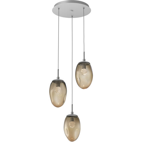 Meteo LED LED Classic Silver Chandelier Ceiling Light, Round Multi-Pendant