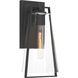Costa 1 Light 16 inch Sand Coal Black Outdoor Wall Sconce