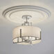 Malen LED 15.5 inch Classic Pewter Semi Flush Mount Ceiling Light