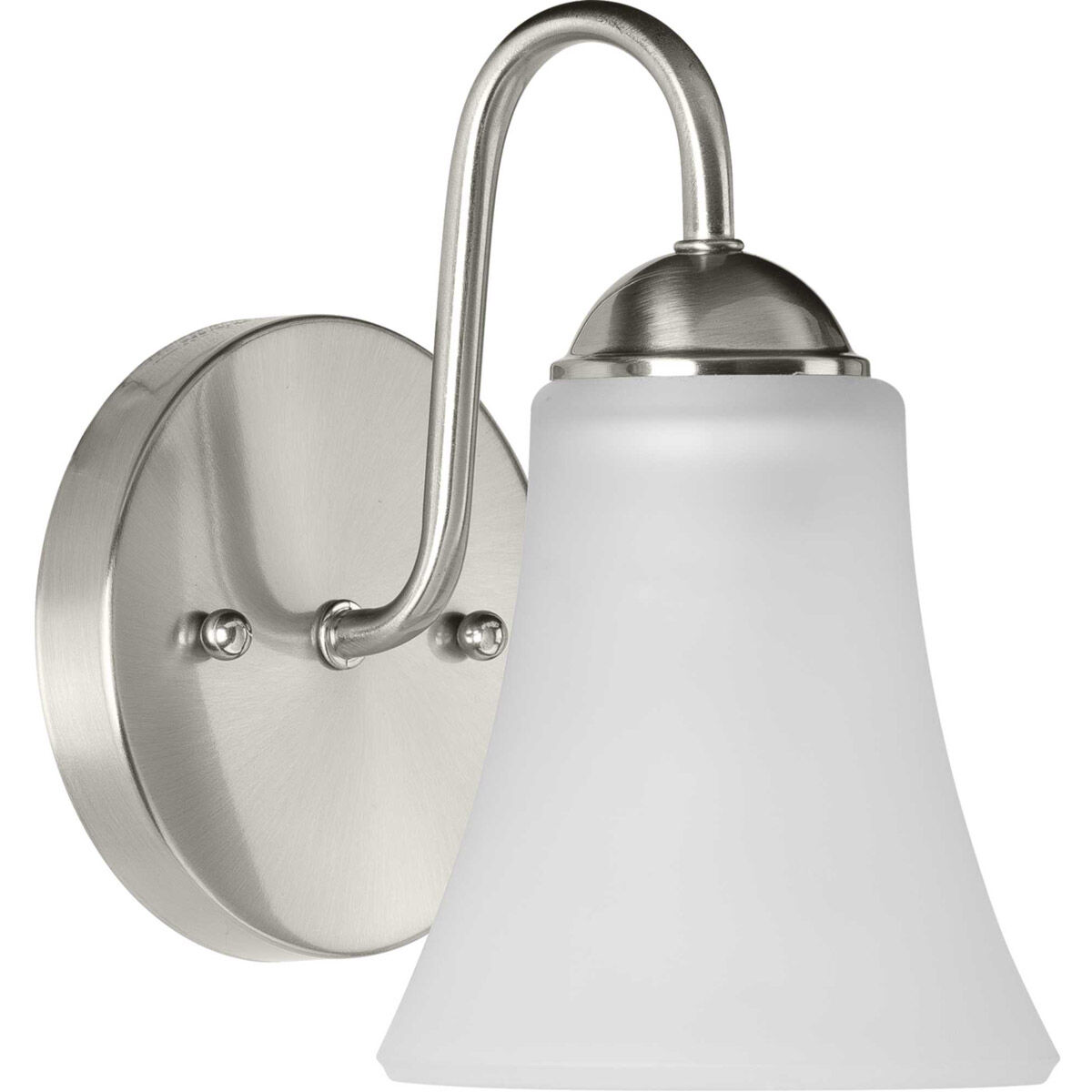 Classic 1 Light 5 inch Brushed Nickel Bath Vanity Wall Light