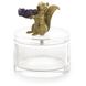 Brass Squirrel 6.00 inch  X 5.00 inch Decorative Jar & Canister