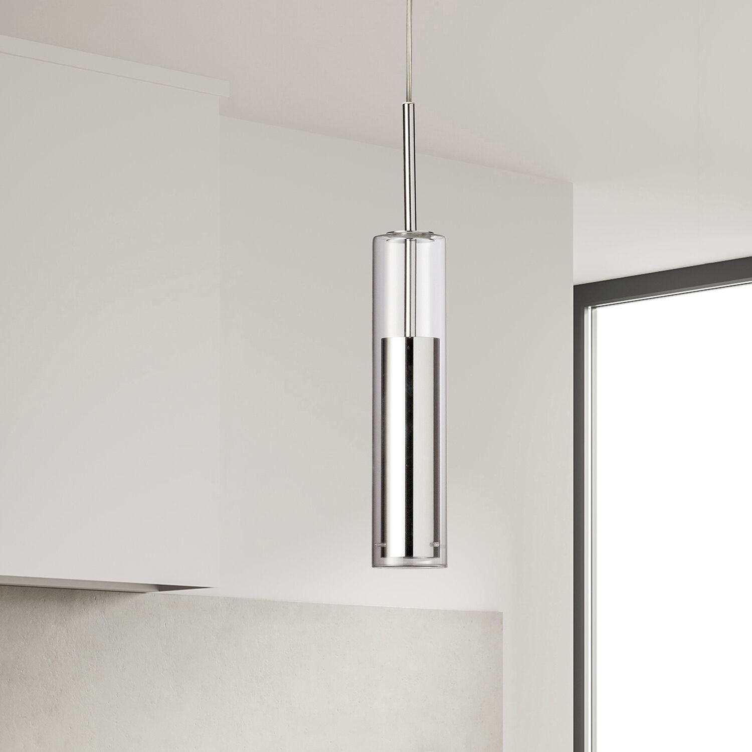 Luna LED 2.5 inch Polished Chrome Pendant Ceiling Light