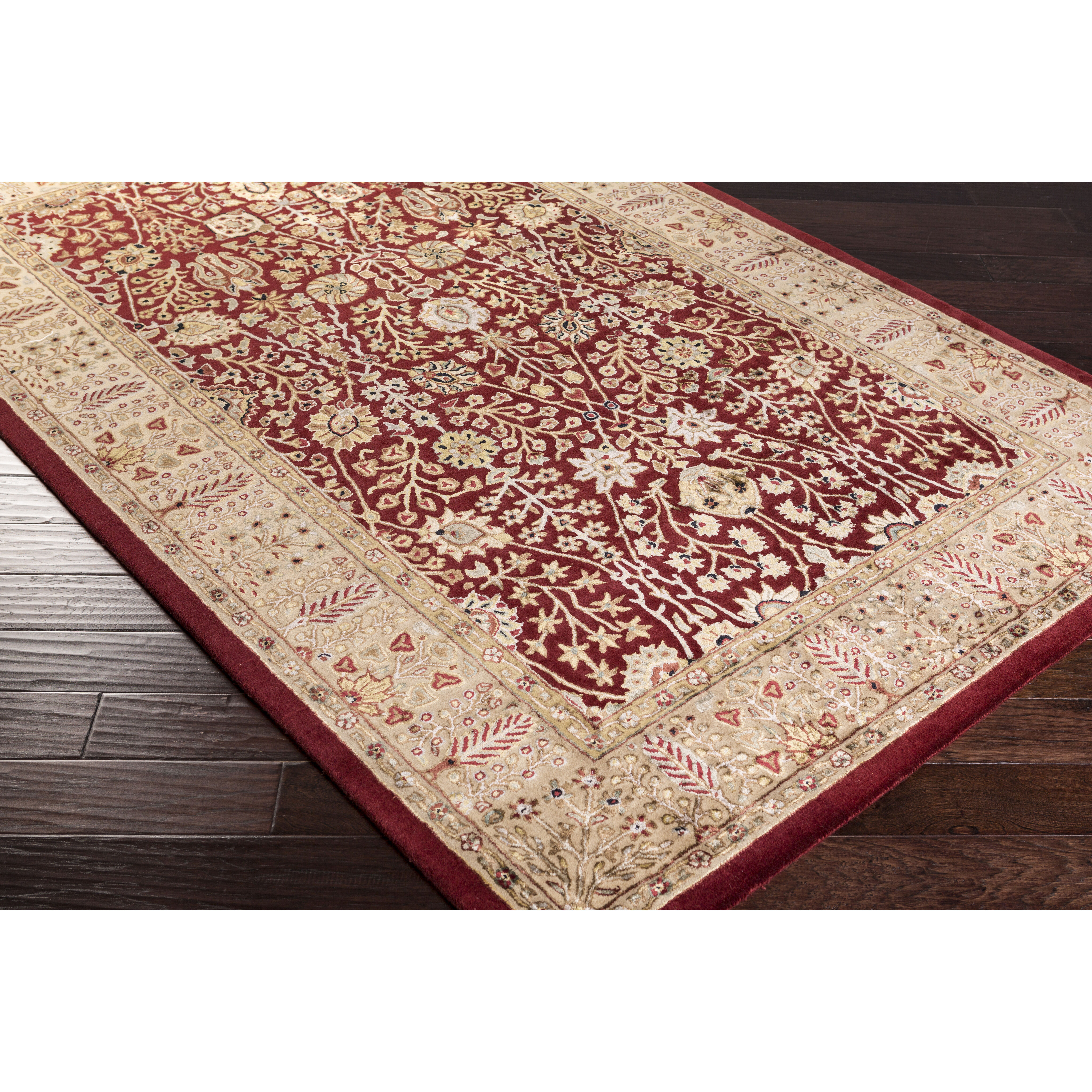 Breckenridge 93 X 93 inch Red / Light Brown / Black / Tan / Charcoal Handmade Rug