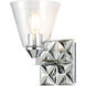 Alpha 1 Light 7 inch PC Bath Light Wall Light in Polished Chrome