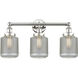 Stanton 3 Light 24 inch Polished Nickel Bath Vanity Light Wall Light