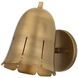 Basil Wall Sconce Wall Light in Patina Brass