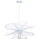 Channel 1 Light 20 inch White Pendant Ceiling Light