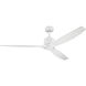 Calyx 60 inch Matte White with Solid Wood Matte White Blades Indoor Ceiling Fan